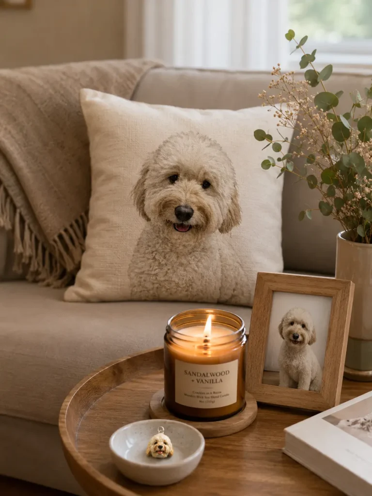 10 Unique Gifts for Dog Moms That She Will Treasure Forever personalized pet home decor in a cozy living room